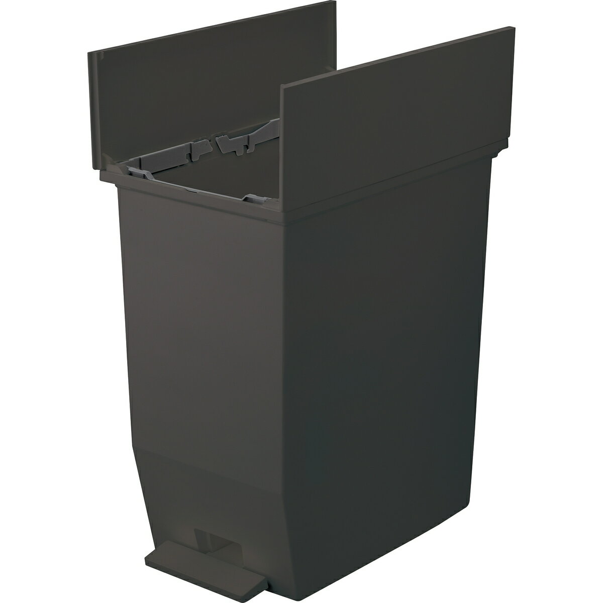 リス H&H 棚下で使えるペダルダストボックス 45L ダークグレー 2