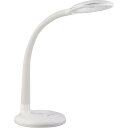 【7月20日限定!最大100%ポイントバック】ジェントス LEDデスクライト ルミリオンR255 ホワイト DK-R255WH