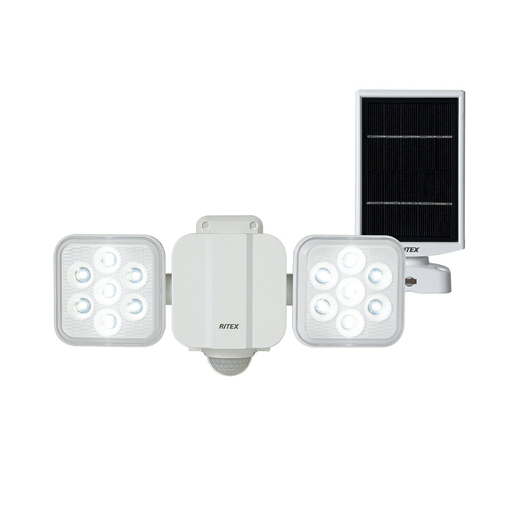 Rakuten - LEDソーラーセンサーライト 5W×2灯 フリーアーム式 LS-220 ライテックス アークランズ