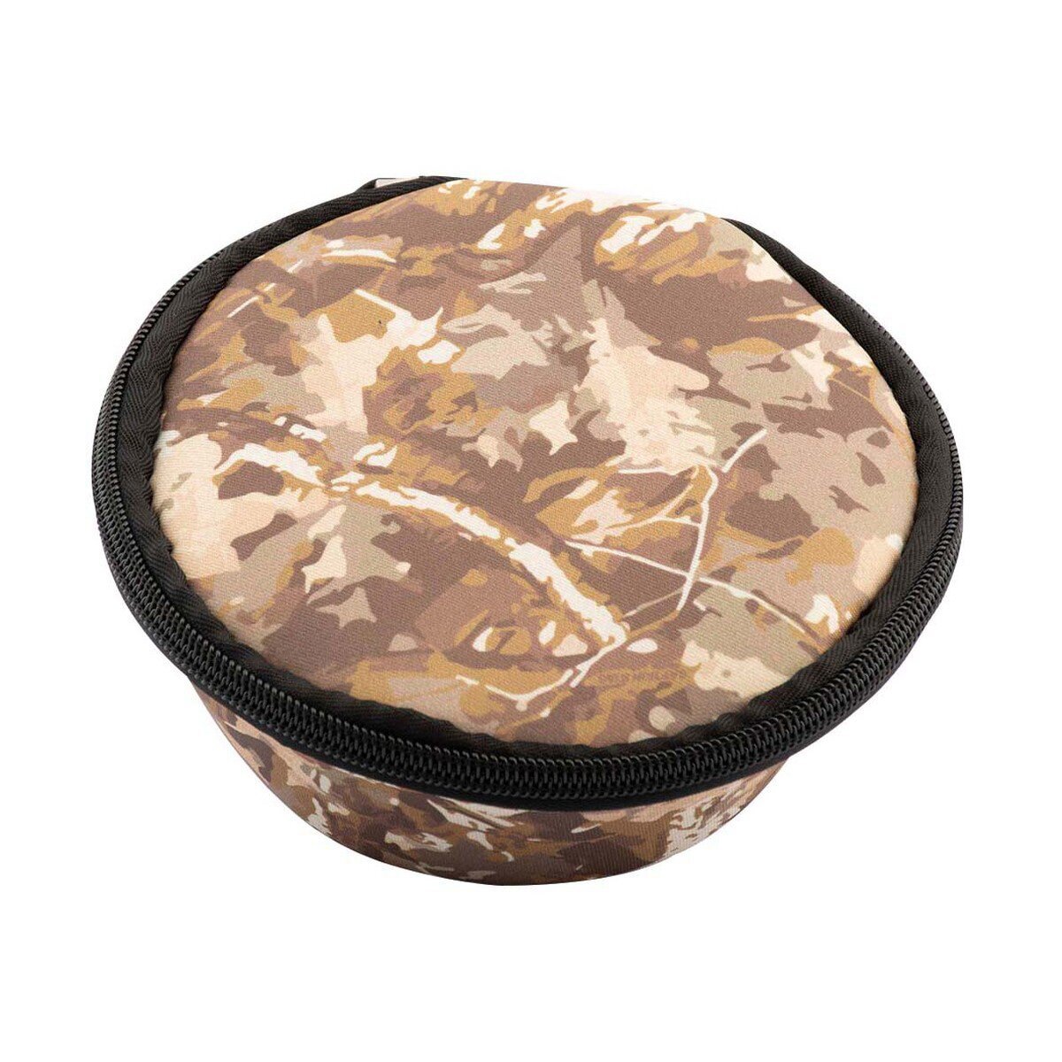 仕様 製品サイズ(約):外径135×高さ70mm 重量(約):54g 収納可能なシェラカップ(目安):外径120×高さ45mm・容量320mlのシェラカップ×4個※形状などにより収納できない場合があります。 色:サンドカモフラージュ 材質:表地・裏地・メッシュポケット(ポリエステル)、クッション材(合成ゴム) 商品説明 メッシュポケット付シェラカップケース。 320サイズのシェラカップを4個程度収納可能。 別売シェラカップ調理器や、ふりかけ・粉末スープなども収納できます。 ※品質向上のため予告なく仕様を変更する場合がございます。パッケージのリニューアル等につき、商品画像が異なる場合がございます。商品画像の色合いは、画像処理上、若干異なる場合がございます。