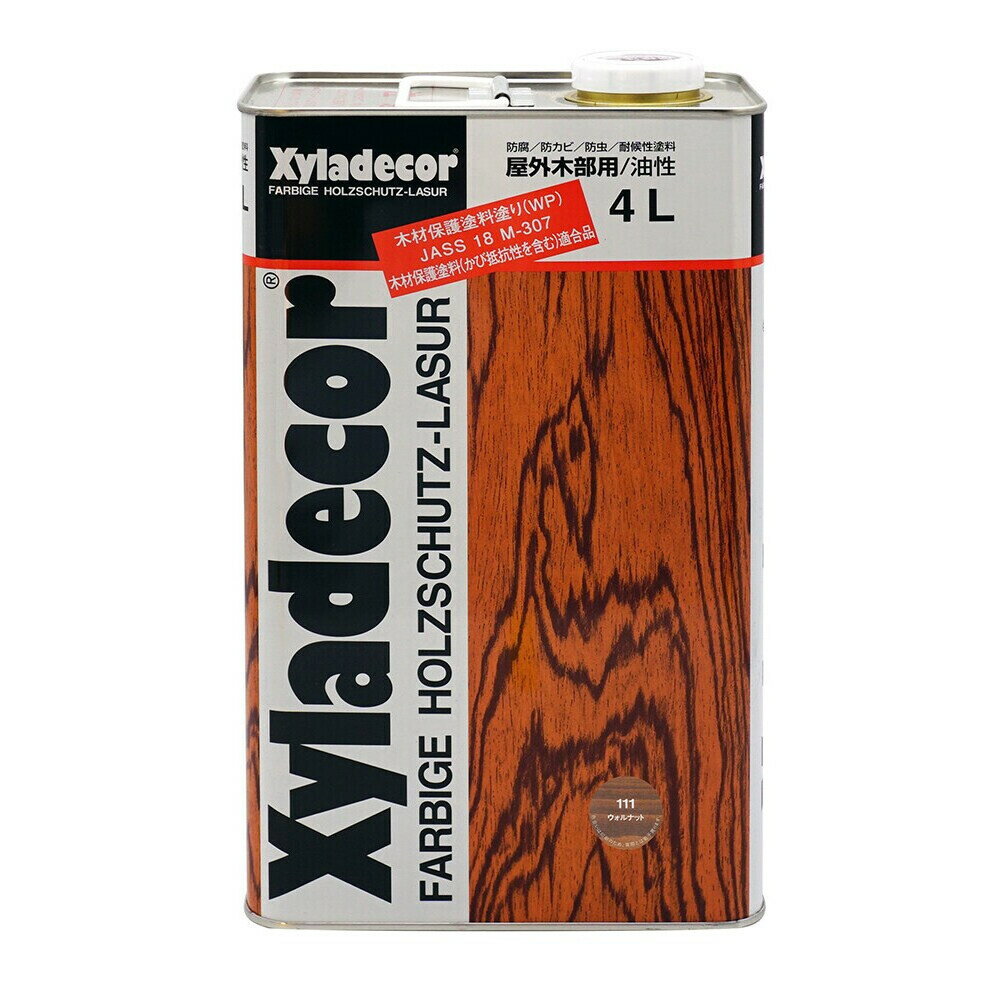 【3月25日限定！最大100％ポイントバック】大阪ガスケミカル キシラデコール 4L ウォルナット