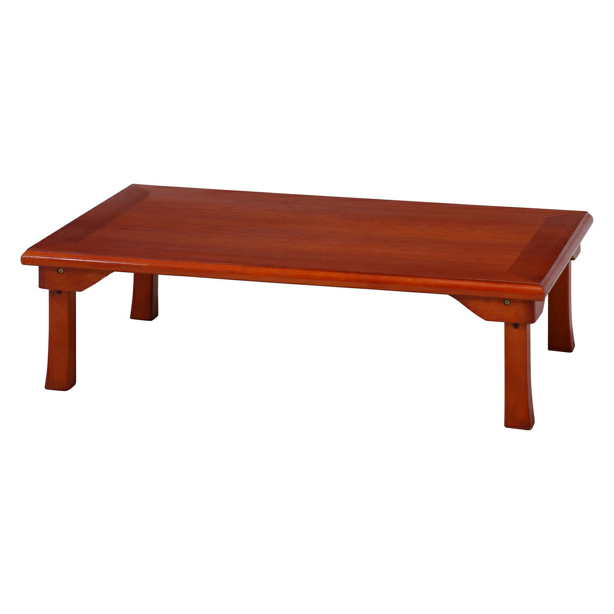 不二貿易 折脚和風座卓 OAK TLM-12075 【メーカー直送・代引不可・置配不可・配送地域限定】