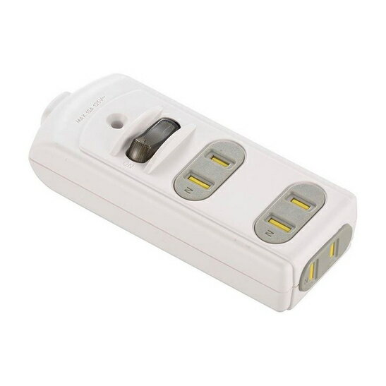 乐天商城 - オーム電機 DIYタップ 集中スイッチ付き 3個口 HS-TM3SWX3-W