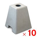 ネクスタイル 単管ブロック ×10個 単管パイプ束石 DIY用 SA-10 【メーカー直送・代引不可・置配不可・配送地域限定】
