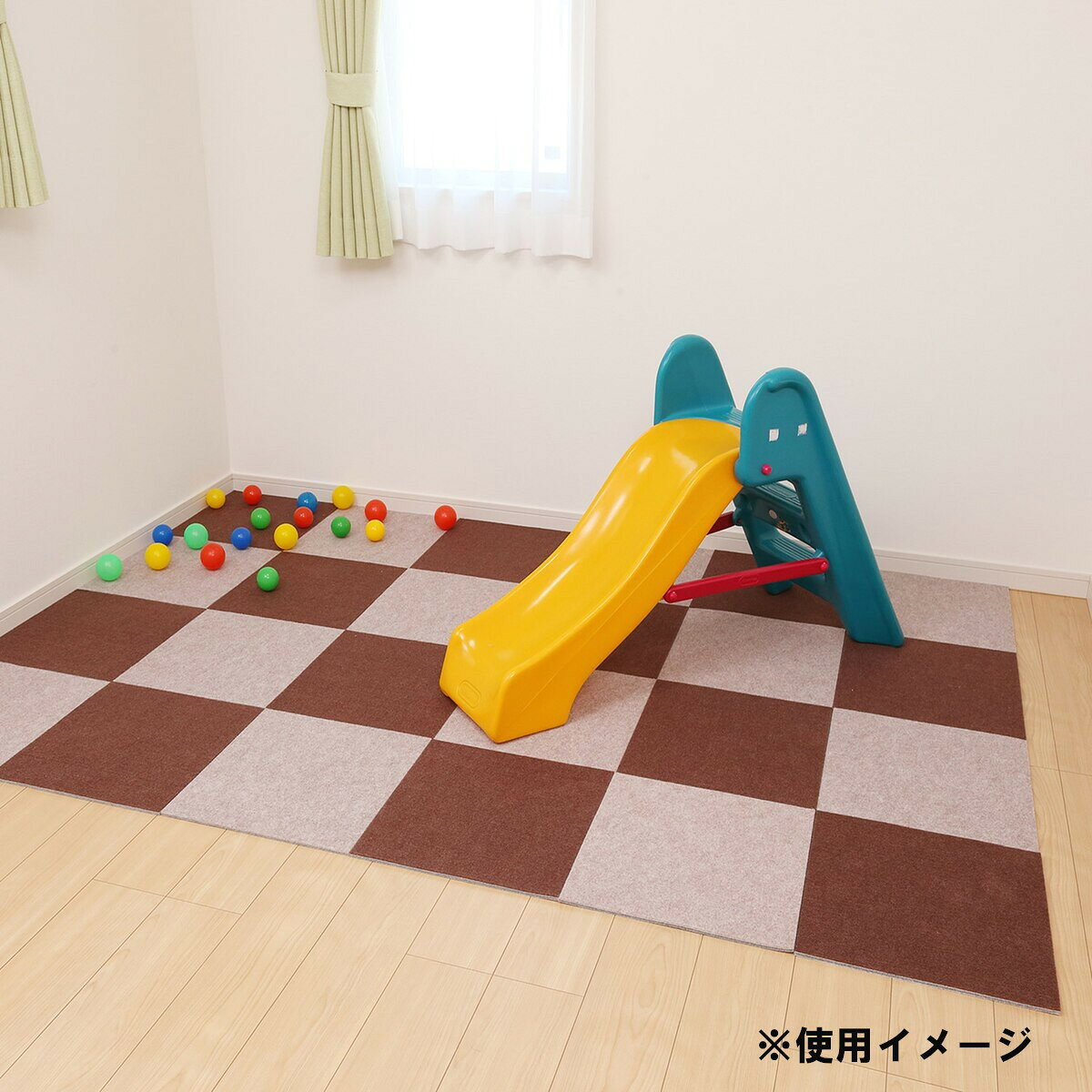 ワタナベ工業 防音吸着ぴたパネル 40×40cm 吸着マット ベージュ 4枚入り KPP2-4006 [2]