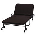 不二貿易 ワンタッチベッド フリーロック42段 高床タイプ KJ-120H-42-BR 【メーカー直送・代引不可・置配不可・配送地域限定】