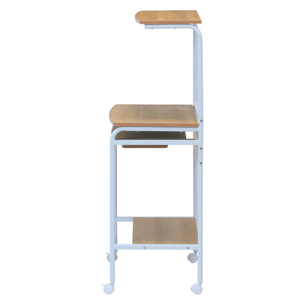 不二貿易 シンプルPCデスク フィット PD192-1 NA/WH 【メーカー直送・代引不可・置配不可・配送地域限定】 [3]