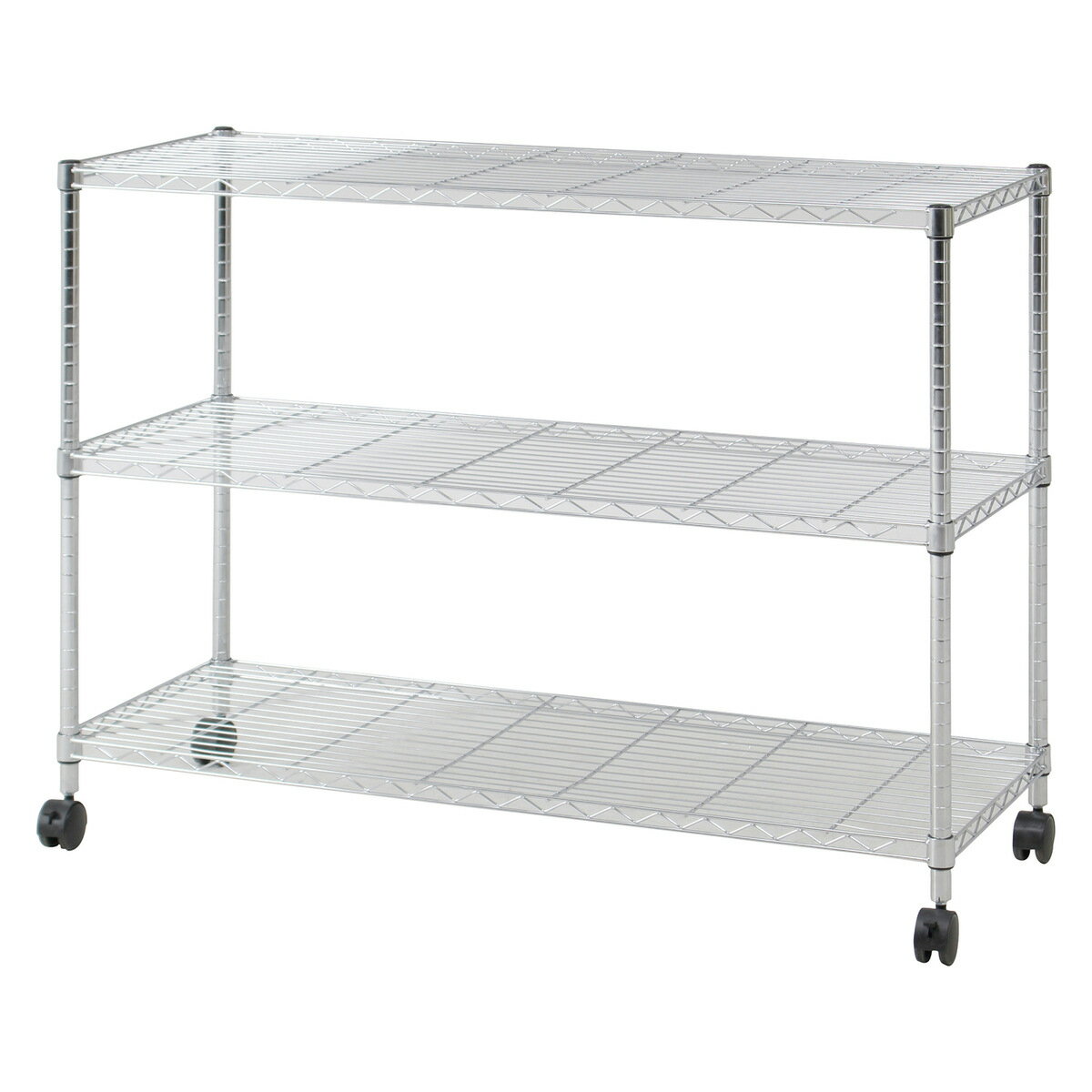 不二貿易 メタルTVラック3段 MTV-3CR 【メーカー直送・代引不可・置配不可・配送地域限定】