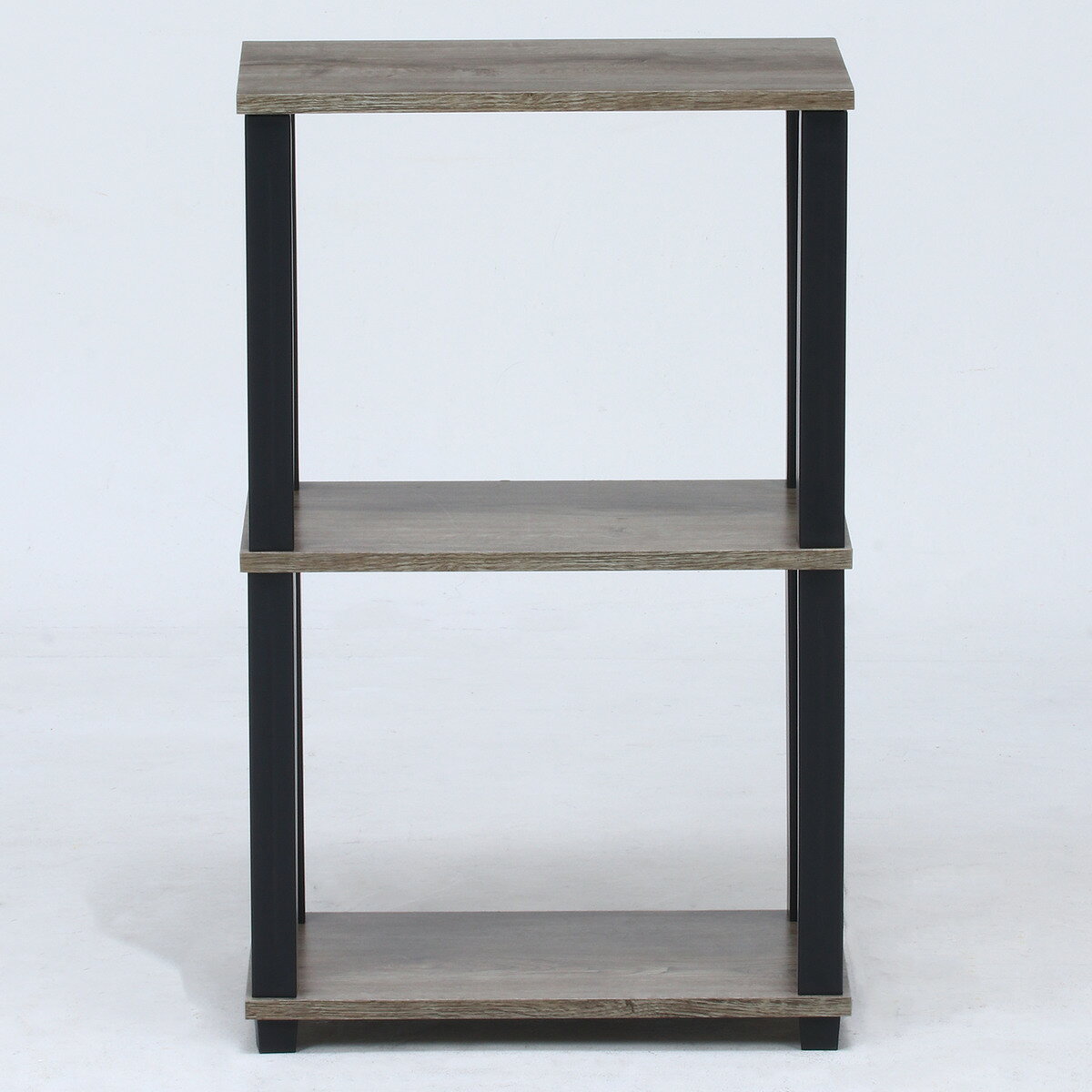 【9月は毎日開催!エントリーで最大100%ポイントバック】不二貿易 フィット 3段ラック NA×BK 9013 【メーカー直送・代引不可・置配不可・配送地域限定】 [2]