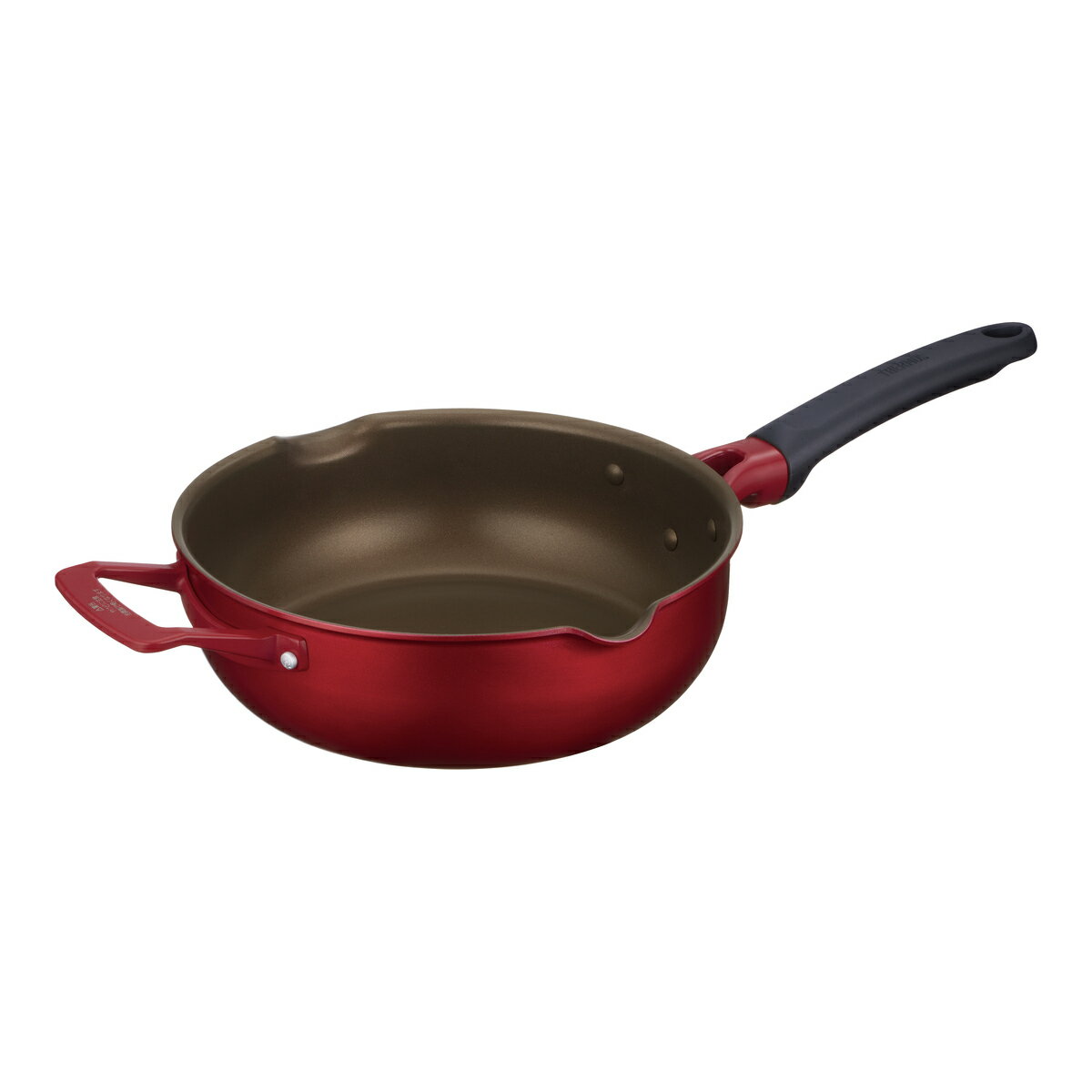 【2月5日限定！最大100％ポイントバック】サーモス デュラブルシリーズ マルチパン 24cm レッド KFJ-024W