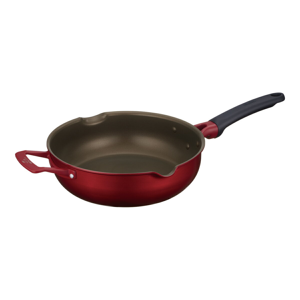 【2月5日限定！最大100％ポイントバック】サーモス デュラブルシリーズ マルチパン 26cm レッド KFJ-026W