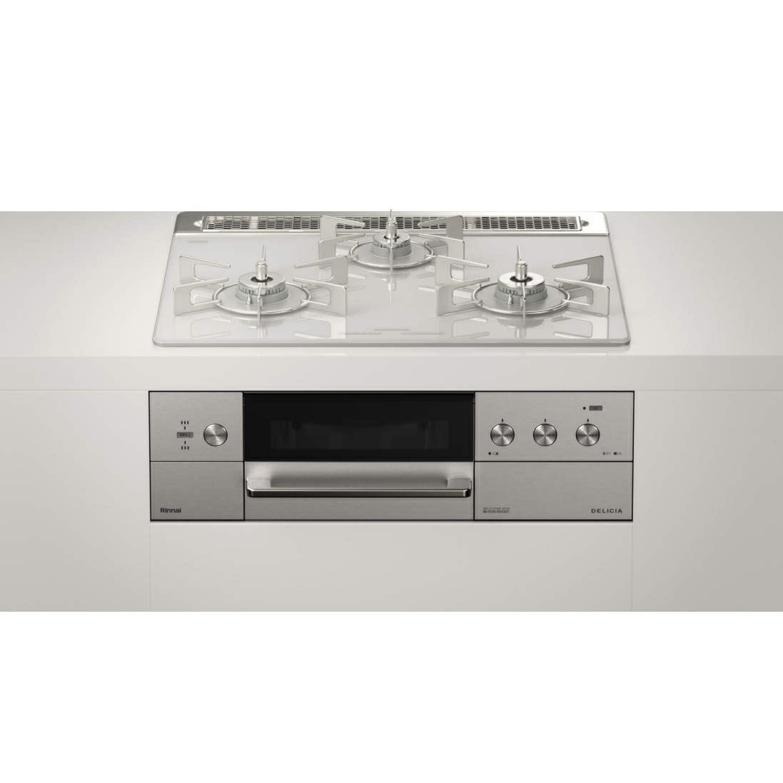 【12月は毎日開催！エントリーで最大100％ポイントバック】リンナイ ビルトインコンロ デリシア 都市ガス用 RHS31W30E14RCASTW 【大型便・時間指定不可】