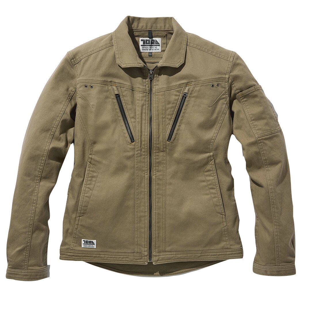 Long-Sleeved - 寅壱 長袖ブルゾン モカ 5Lサイズ 3620-124