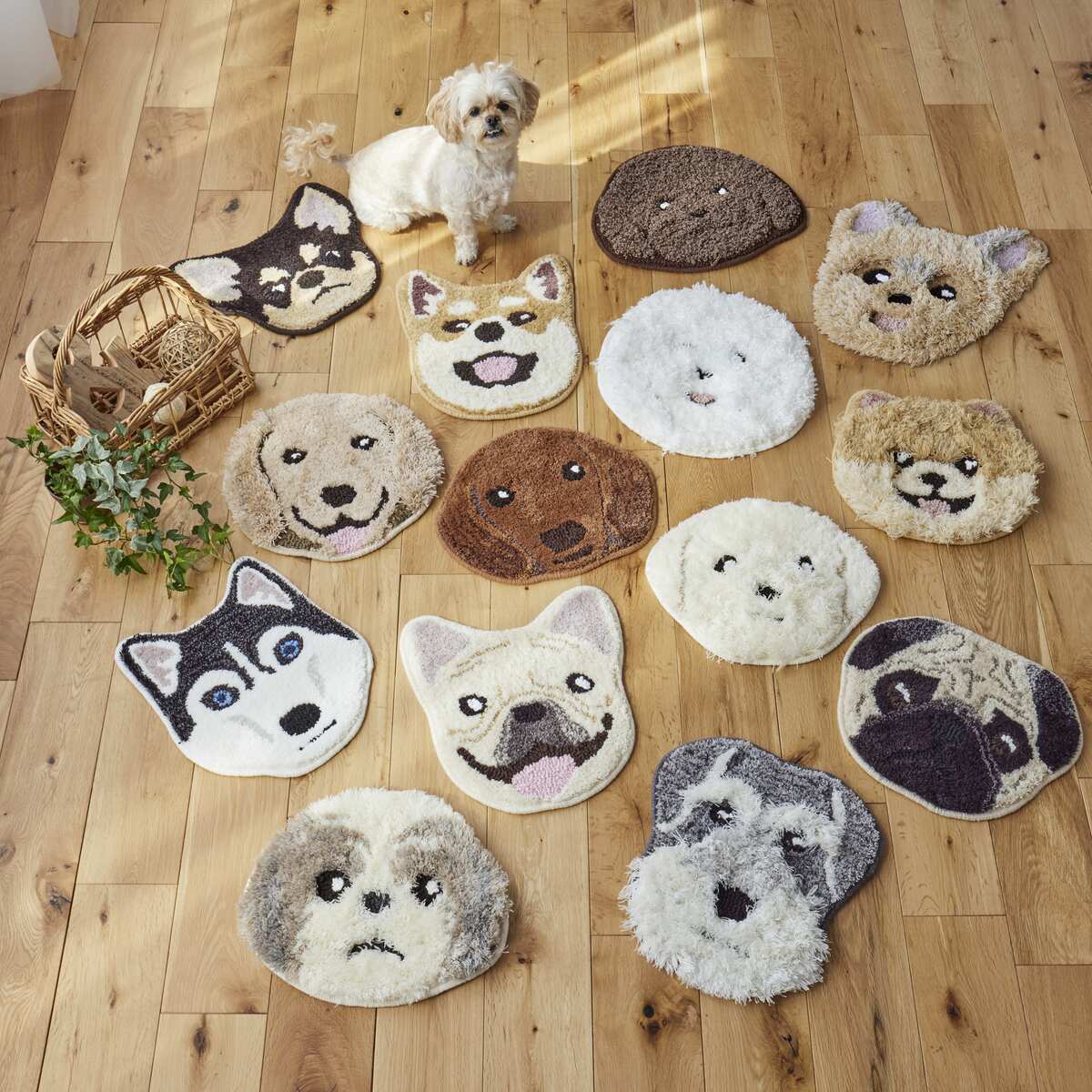 スミノエ チェアマット イヌカオ 35×41cm トイプー 【メーカー直送・代引不可】 [2]