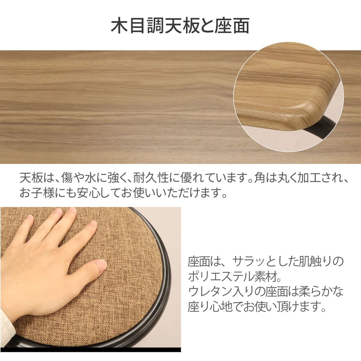 エイ・アイ・エス 折りたたみテーブル・チェアセット ブラウン FTC-01 BR 【メーカ...