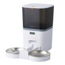 【12月は毎日開催!エントリーで最大100%ポイントバック】エレコム ペット用自動給餌器 2匹用 2皿 ホワイト PET-AF02WH