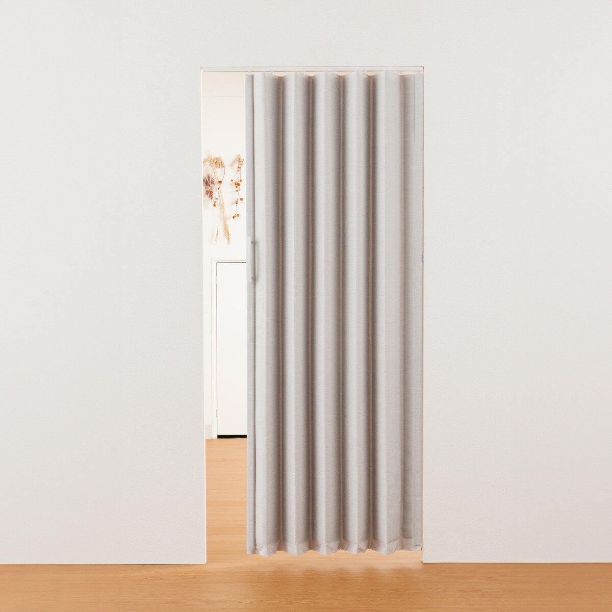 フルネス ファブリックアコーデオンドア 100×174 ベージュ L5633 【メーカー直送・代引不可・置配不可..