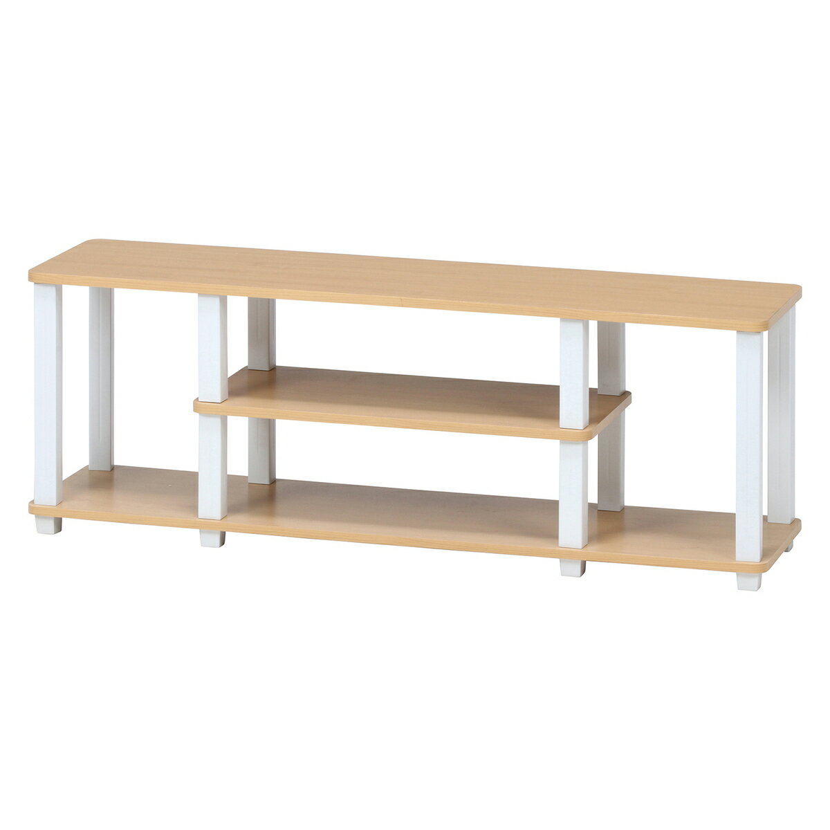 不二貿易 フィット TVラック W110 NA×WH 5070 【メーカー直送・代引不可・置配不可・配送地域限定】