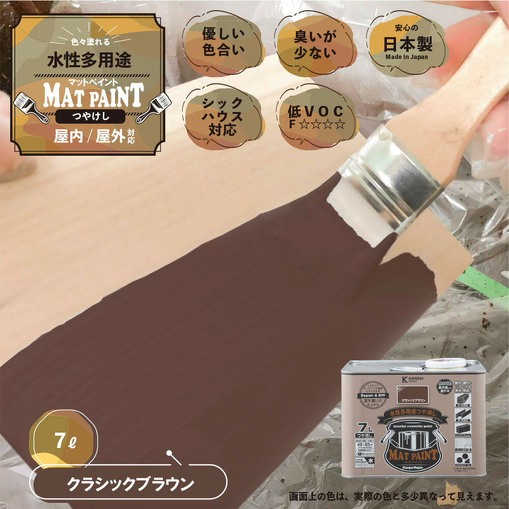 【8月5日限定！最大100％ポイントバック】カンペハピオ 水性多用途塗料 つやけし ...