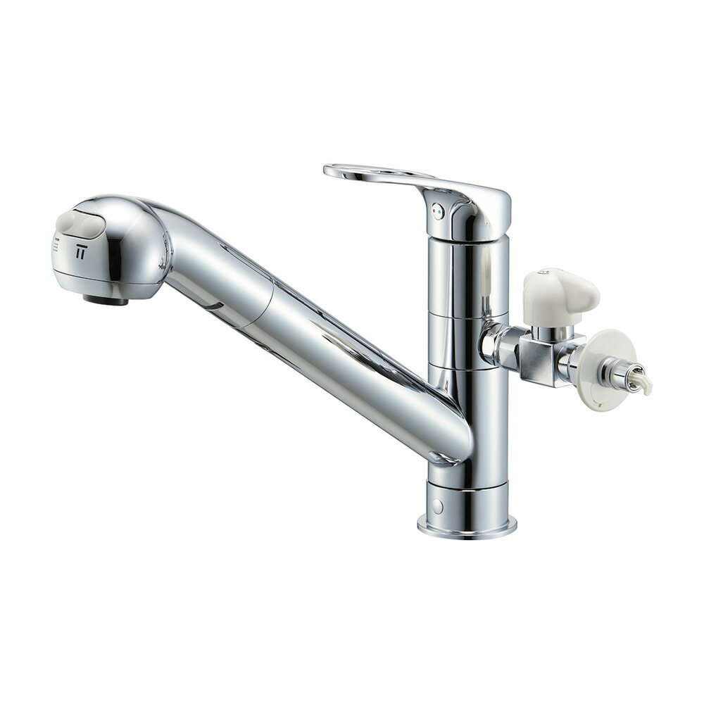 【2月5日限定！最大100％ポイントバック】サンエイ SANEI シングルワンホールスプレー分岐混合栓 寒冷地 K87000ETJK-V2S...