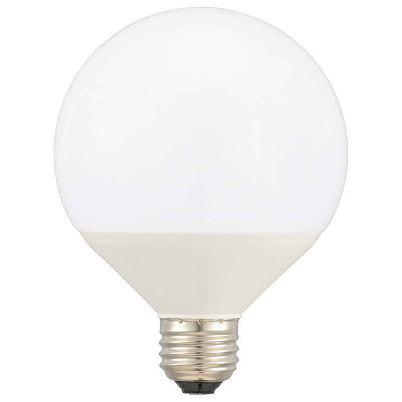 オーム電機 LED電球 ボール電球形 E26 60形相当 昼光色 LDG8D-G/RA93