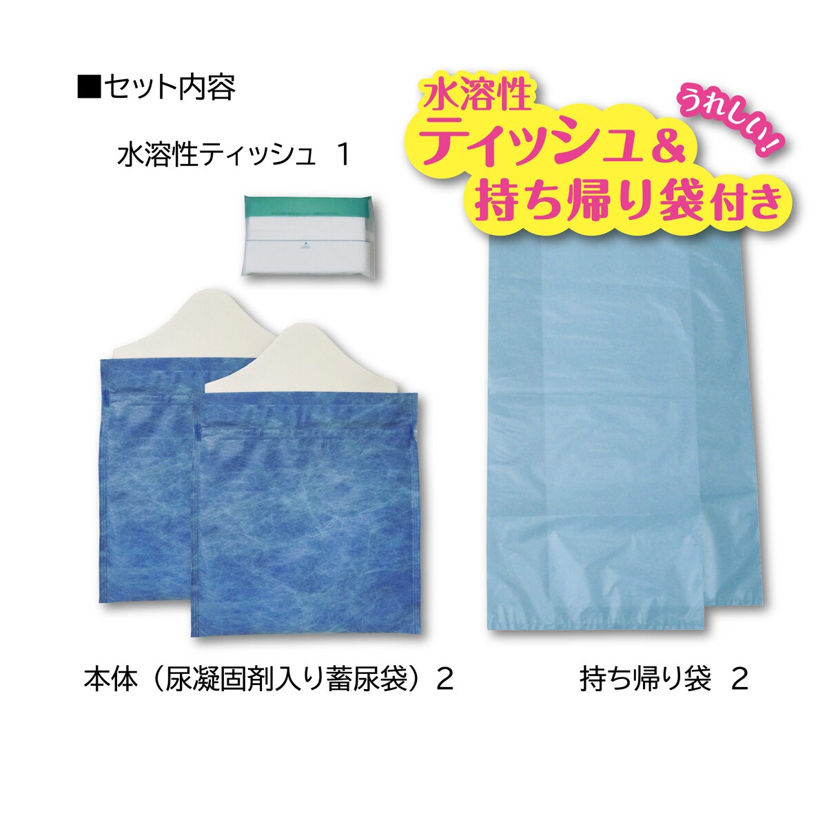 ケンユー 女性用携帯ミニトイレ プルプルレディ2 2個入 2JP2-100 lamd-10133425 Arclands Online 楽天市場支店 サンプル画像3