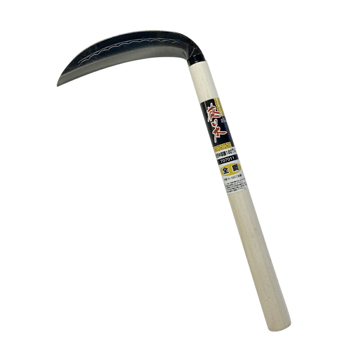 仕様 用途:硬い草の除草作業に 刃長:180mm 柄長:330mm 刃:両刃 全鋼 製品サイズ(mm) 幅×奥行×高さ:180×25×380 製品重量(g) 174 商品説明 硬い草の除草向けです。 全鋼の両刃中厚鎌です。 ※品質向上のため予告なく仕様を変更する場合がございます。パッケージのリニューアル等につき、商品画像が異なる場合がございます。商品画像の色合いは、画像処理上、若干異なる場合がございます。