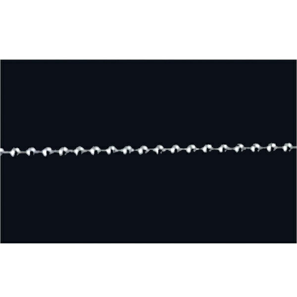 アートクレイシルバー シルバーチェーン SV925 ボール 細 40cm C-0017