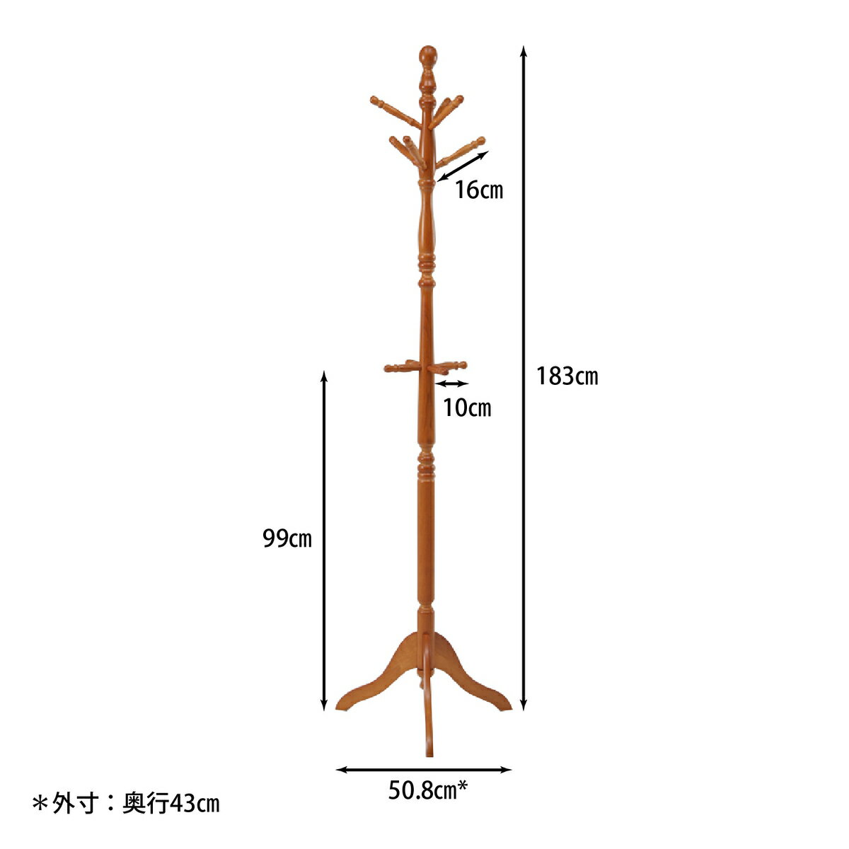 不二貿易 アンティークコートハンガー GV-6100 【メーカー直送・代引不可・置配不可・配送地域限定】 [2]