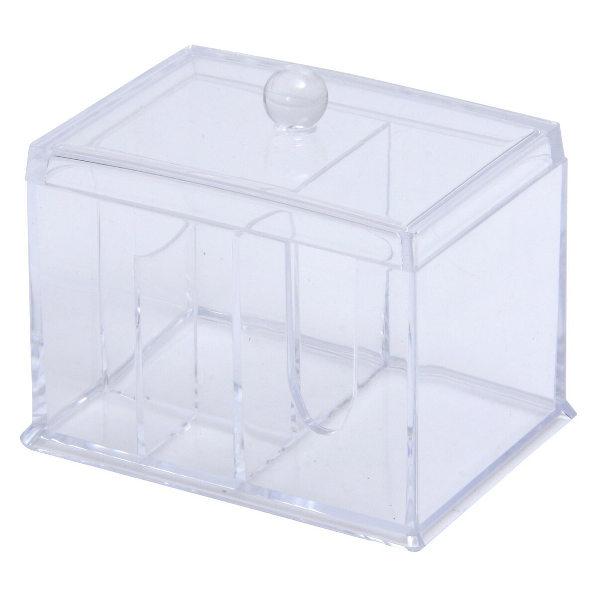 不二貿易 PSコスメ収納 コットン・綿棒ケース 6014 【メーカー直送・代引不可・置配不可・配送地域限定】