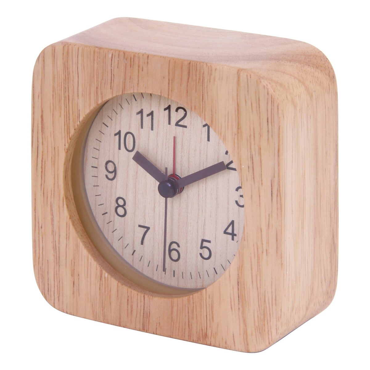 【9月は毎日開催!エントリーで最大100%ポイントバック】不二貿易 置時計 ウッド スクエア NA SA6061 【メーカー直送・代引不可・置配不可・配送地域限定】