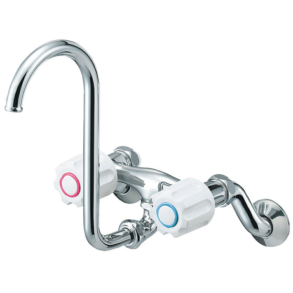 【1月10日限定！最大100％ポイントバック】サンエイ SANEI ツーバルブ混合栓 折込形 共用形 K1310-W