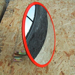 サンケイ　カーブミラーPOMグラスミラー[丸型スタンド式]　【径30cm】