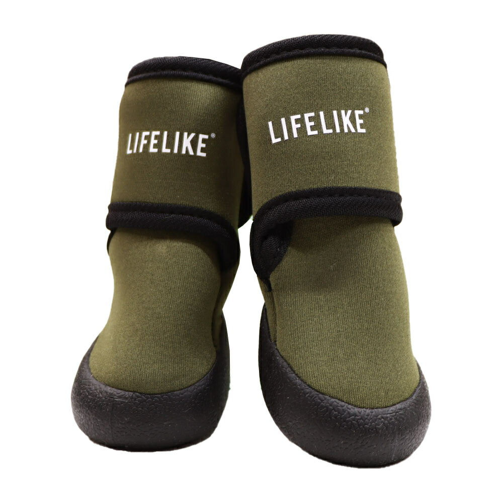 【3月25日限定！最大100％ポイントバック】ライフライク ダブルストラップシューズ カーキ XXL 125R05