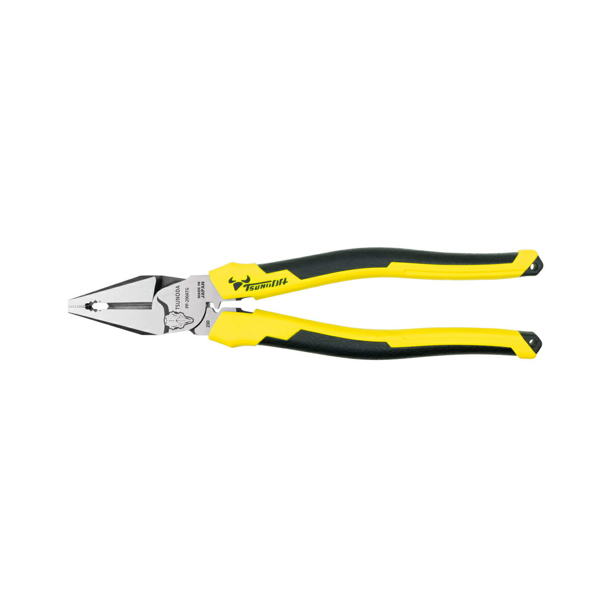 ツノダ 電工パワーペンチ 圧着機能付 200mm PP-200ATG...