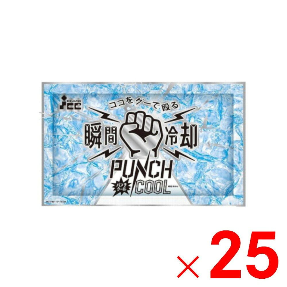 アイスジャパン 瞬間冷却パック パンチクール 保冷剤×25個 セット販売