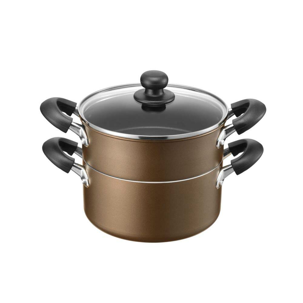Ih/Gas Compatible - 和平フレイズ Newおおらか鍋 IH対応二段蒸し器20cm RB-2509