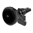 カシムラ Qi2 マグネットワイヤレス充電器 エアコン取付 冷却機能付 KW-52