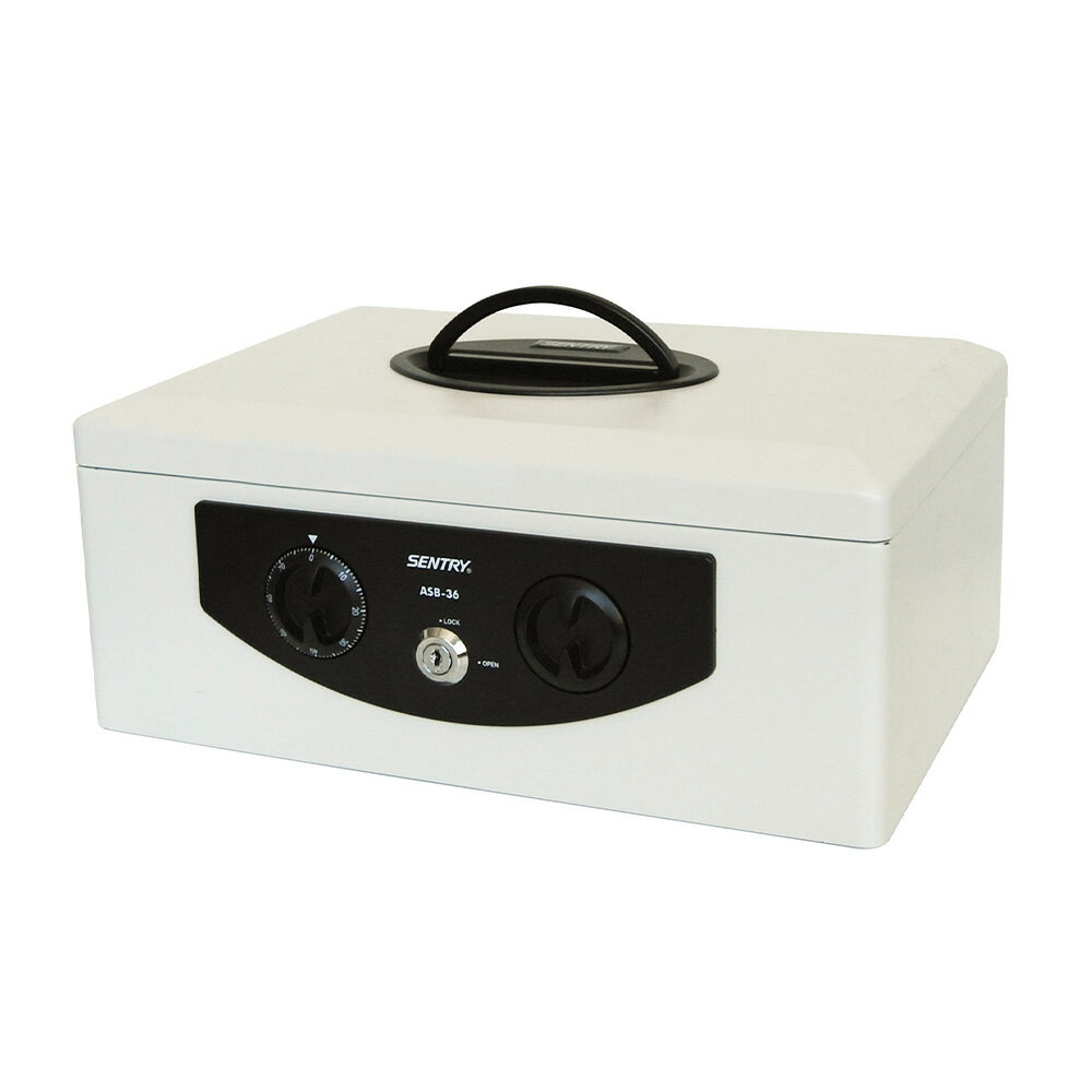 セントリー Sentry 手提げ金庫(A4紙収納可能)フラットキー2本付 ASB-36