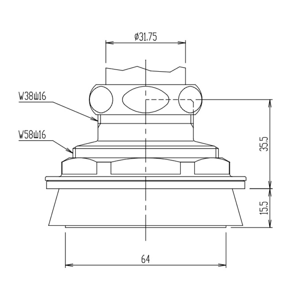 Arclands Online 楽天市場支店のINAX 洋風便器用スパッド CF-3B｜アングル2