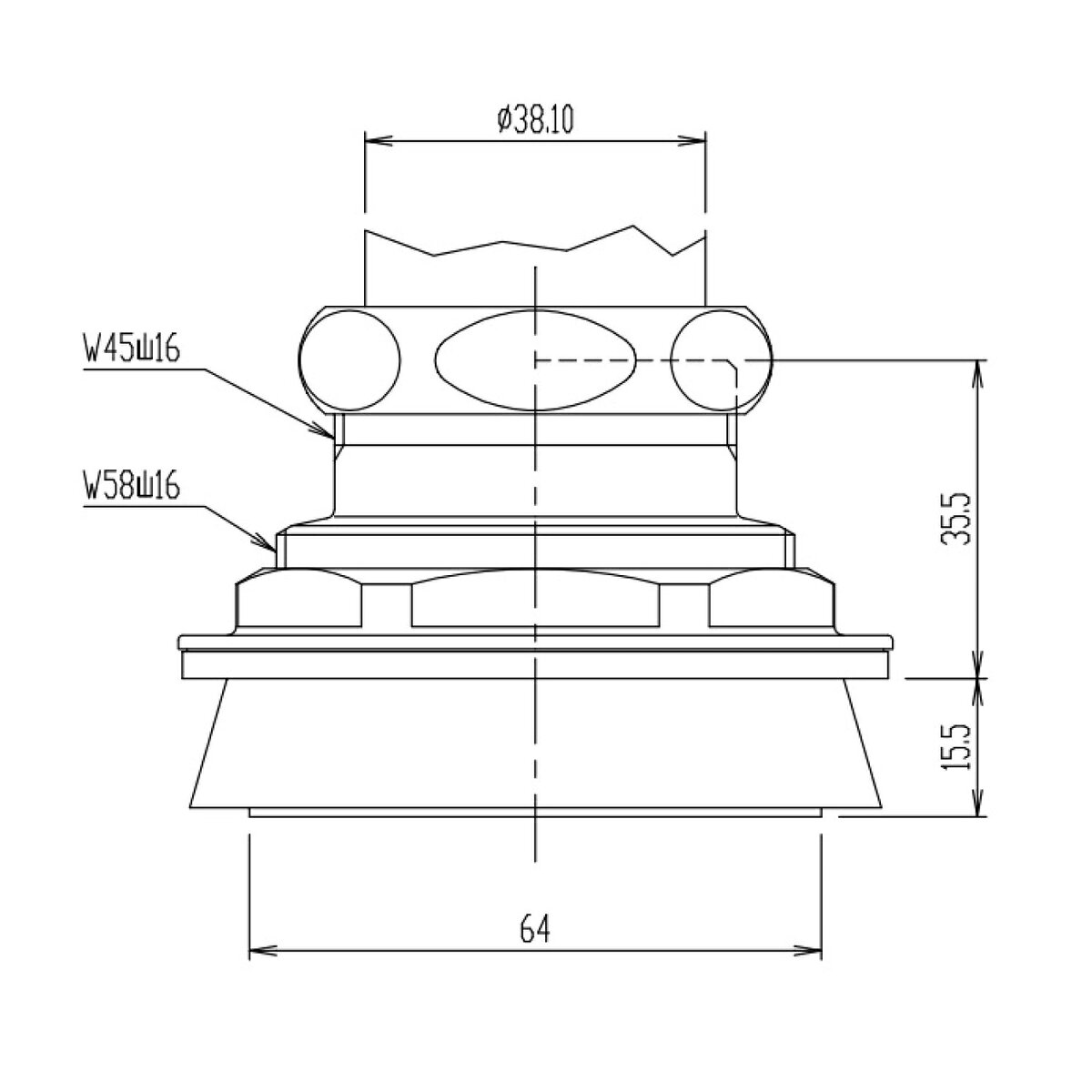 Arclands Online 楽天市場支店のINAX 洋風便器用スパッド CF-3C｜アングル2