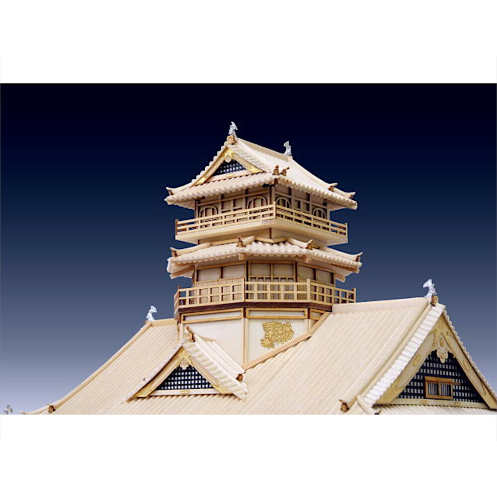ウッディジョー 木製建築模型 1/150 安土城 改良版 2
