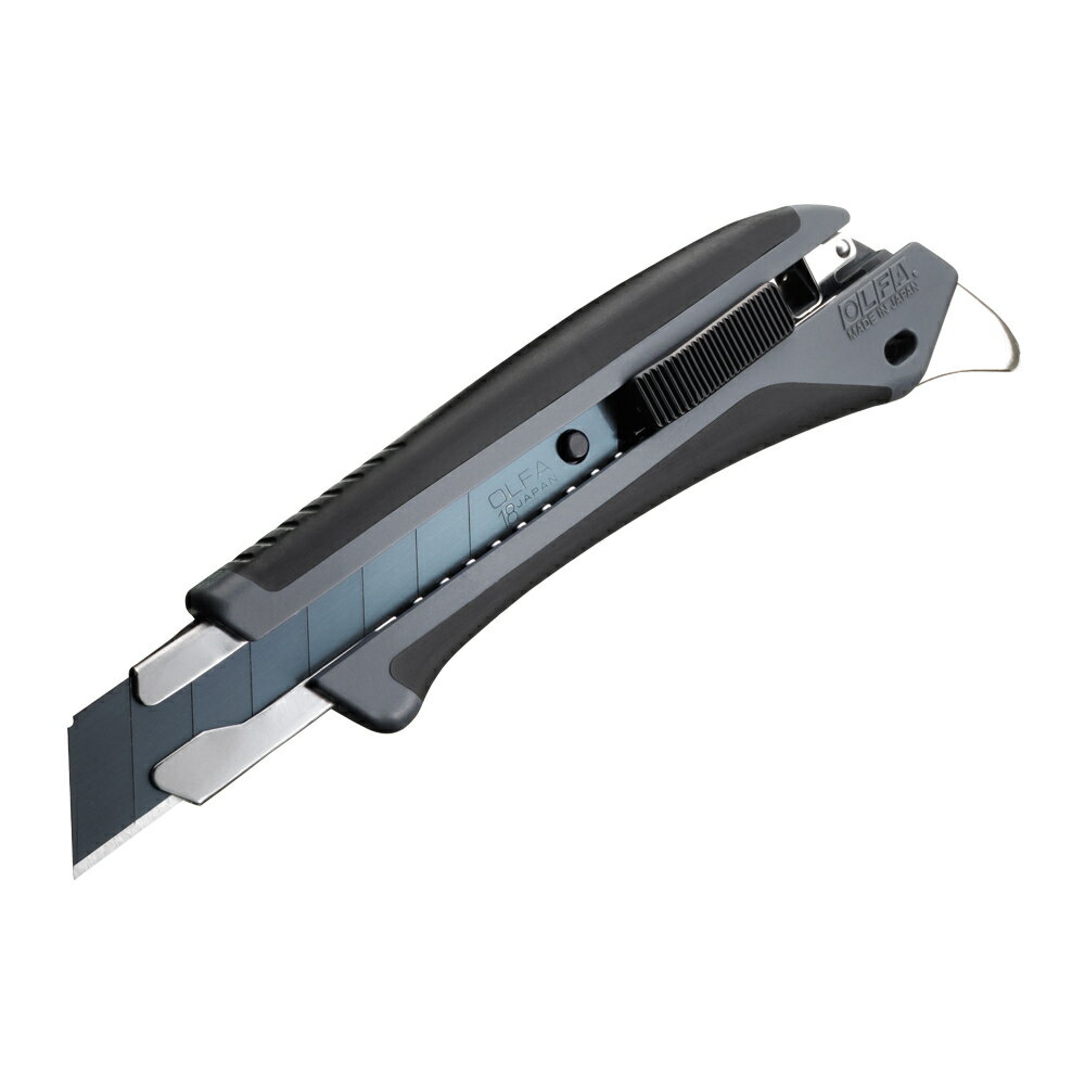 オルファ OLFA カッターナイフ ハイパーAL型 グレー オートロック式 特専黒刃 193B-GRY