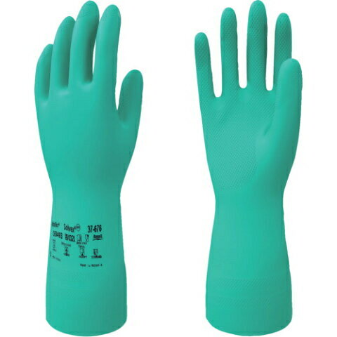 Rubber Gloves - 東和コーポレーション 化学防護手袋 アルファソルベックス グリーン L 676