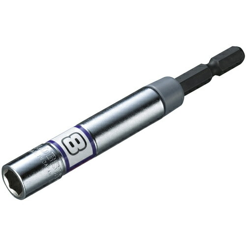 仕様 タイプ:高耐久タイプ サイズ(mm):対辺寸法/8、軸寸法/6.35、全長/100、ナット受部深さ/12.0、ヘッド部幅/12.7、外径/12.7、ボルト受部深さ/48 対辺形状:6角 色:シルバー シャフト径/長(mm):6.35/30 材質:特殊鋼 質量:55g 商品説明 18V、36V、40VMaxインパクトドライバー対応。40Vmaxインパクトドライバーにも対応可能な高耐久性。 長軸のトーション効果により、軸が折れにくく長寿命です。 ソケット部の六角穴に六角軸を圧入することで、ねじれ・折れに強く、トルク伝達効率が高いです。 軽量タイプで、作業者の負担を軽減し、作業効率がアップします。 業界トップクラスの軸強度を実現しました。 深穴式になっており、雄ネジの飛び出しが長い場合でも使用可能です。 ボルト・ナットを確実にとらえ、面接触で角を傷めません。 ※品質向上のため予告なく仕様を変更する場合がございます。パッケージのリニューアル等につき、商品画像が異なる場合がございます。商品画像の色合いは、画像処理上、若干異なる場合がございます。