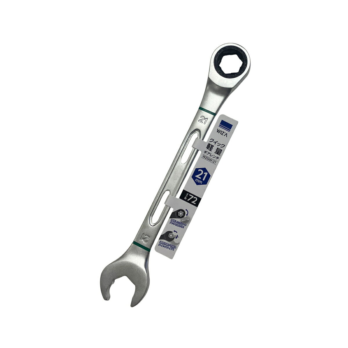 樂天商城 - 【6月25日限定！最大100％ポイントバック】ウイザ WIZA クイック軽量ギアレンチ 21mm WZGW-21 アークランズ
