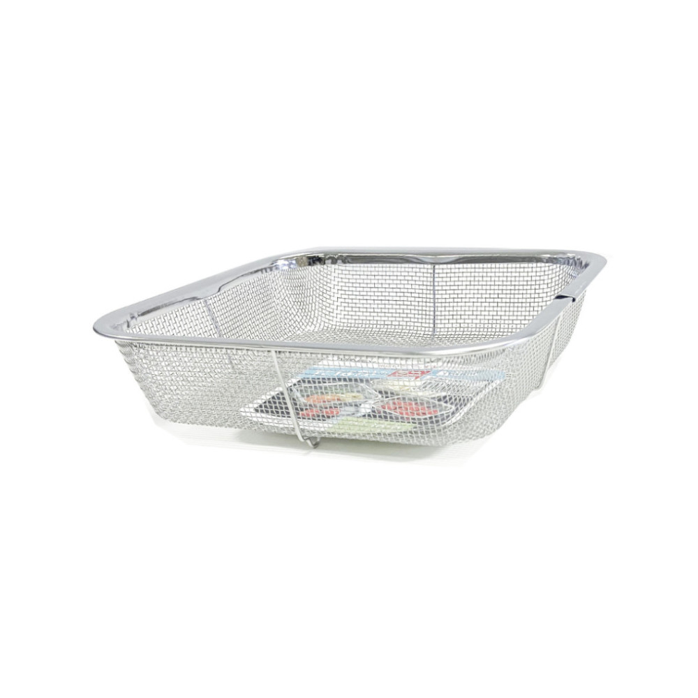 ミネックスメタル ステンレス製 ミニ角ざる 浅型 18cm V-417
