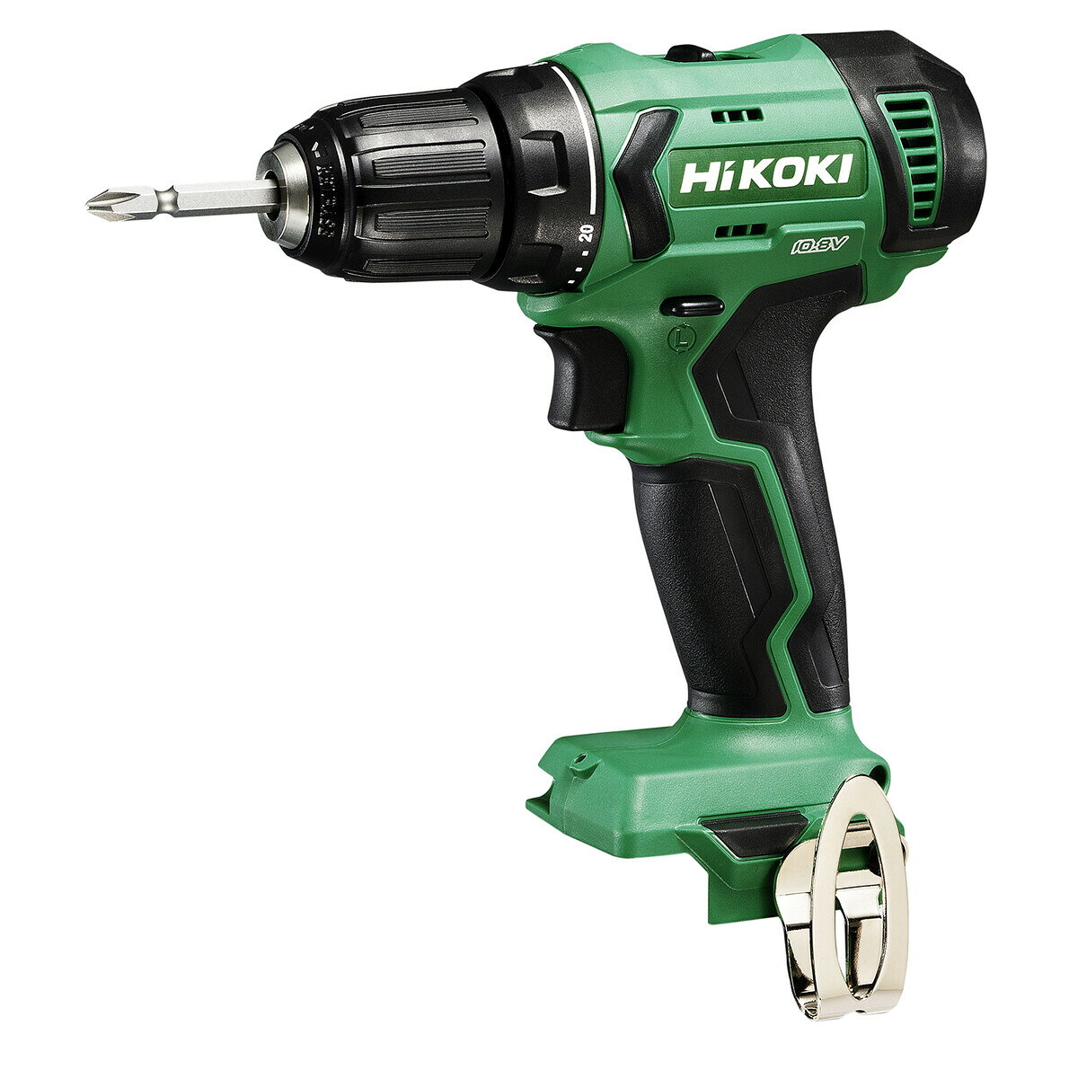 仕様 電圧:10.8V 最大トルク:高速17/低速38Nm クラッチ:20段 穴あけ能力:鉄工10/木工29mm/アルミ12mm 回転数:高速1,400/低速350 付属品:無し 製品サイズ(mm) 幅×奥行×高さ:166×65×217 製品重量(g) 900 商品説明 ブラシレスモーターを搭載した10.8Vドライバドリル。 パワフルな締付けトルク。 コンパクトボディで軽快な取り回し。 LEDライト付。 20段クラッチ。 穴あけから締付けまで幅広く対応。 ※注意:バッテリー/充電器は別売りです。 ※品質向上のため予告なく仕様を変更する場合がございます。パッケージのリニューアル等につき、商品画像が異なる場合がございます。商品画像の色合いは、画像処理上、若干異なる場合がございます。
