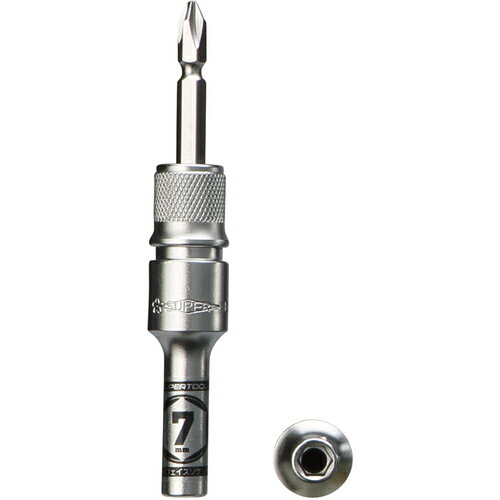 Rakuten - スーパーツール 電ドル用ソケットビット 着脱式 プロスペック 7×6.35mm DSE7