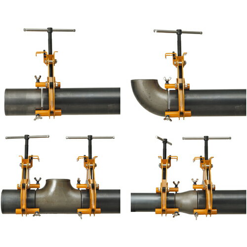 【4月5日限定！最大100％ポイントバック】スーパーツール パイプ溶接用外面クランプブリッジ 適応パイプ:呼び 4~12B、外径D 110~320 WOC12